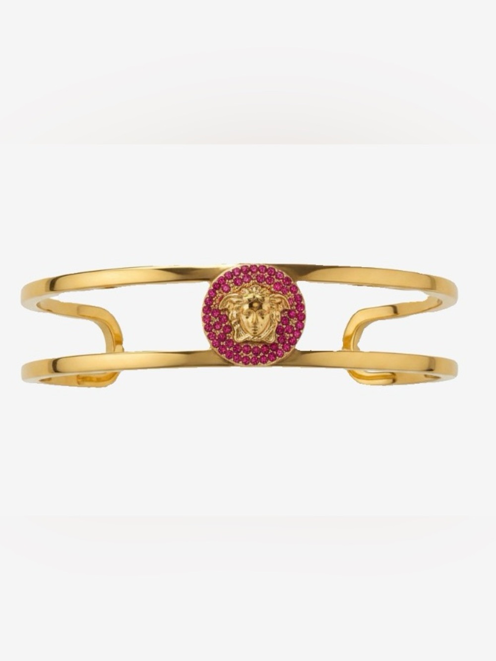 🛍️ Versace Authentic Bracelet with Medussa Surrounded by Pink Stones